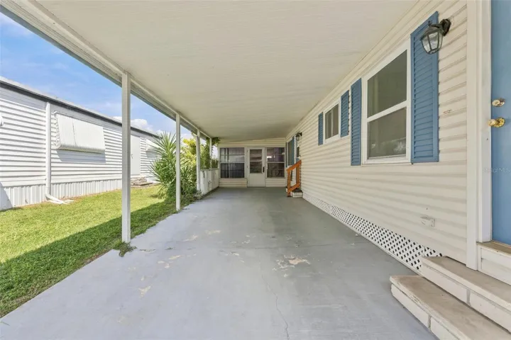 Covered carport for parking and under cover storage