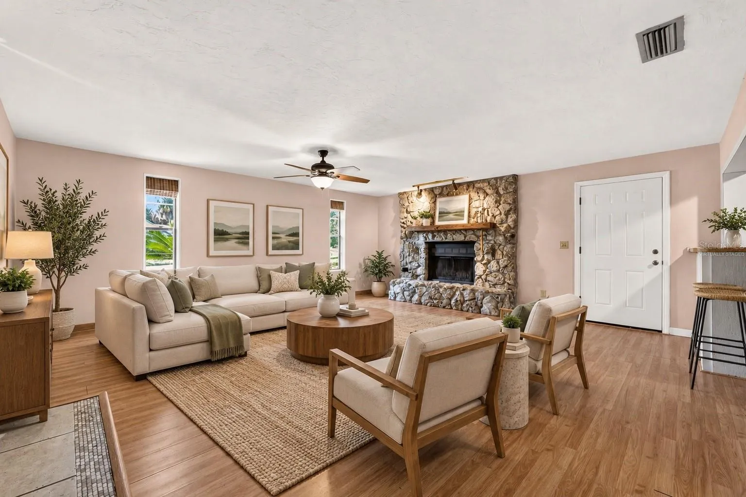 Second Living Area/Den - Virtually Staged