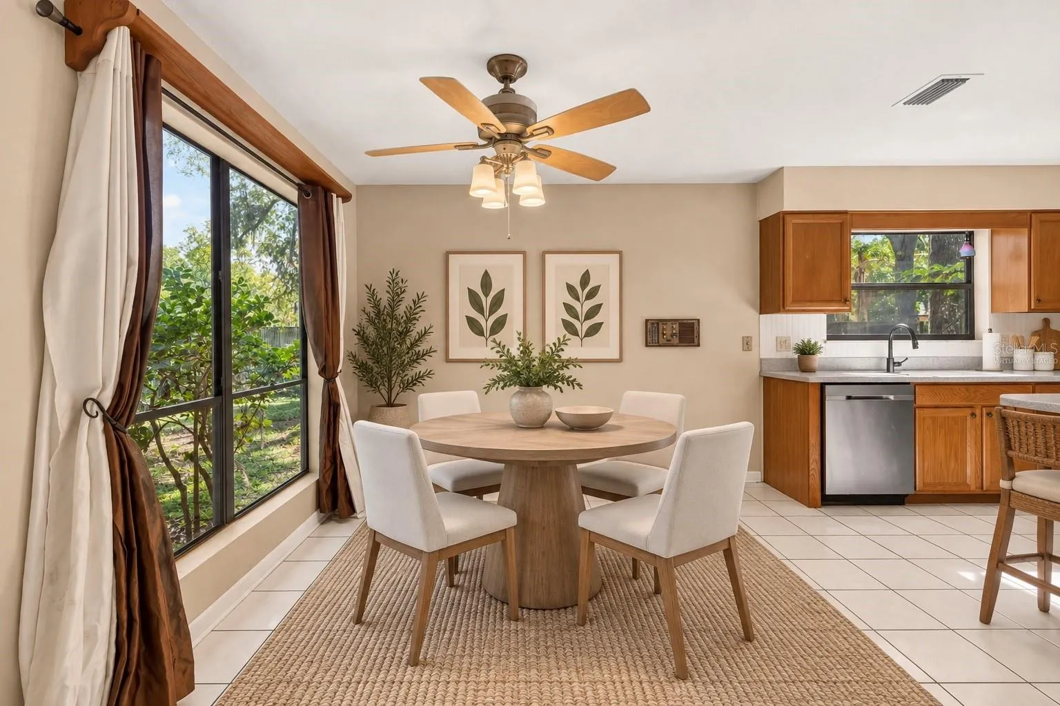 Eat In Kitchen Area - Virtually Staged