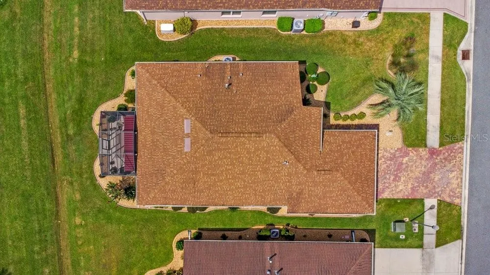 Aerial view of home