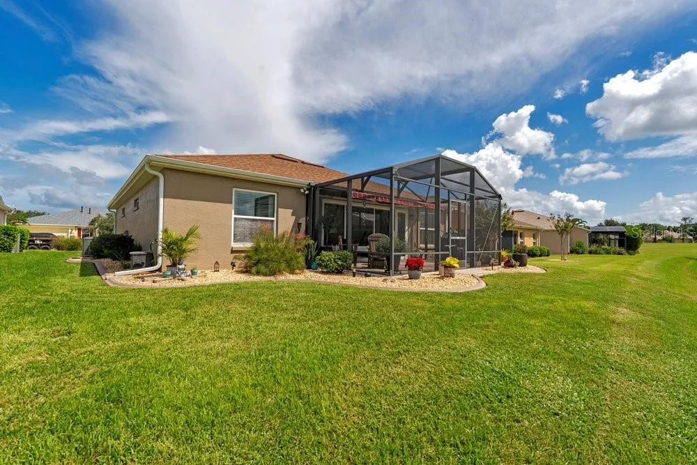 Back view of home