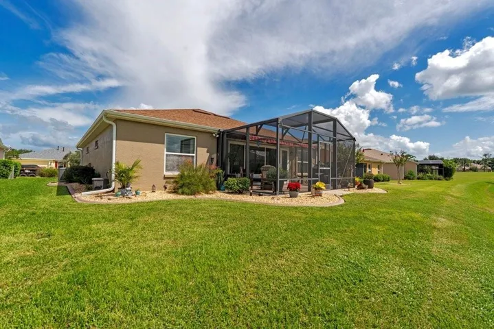 Back view of home