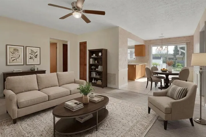 Living Room - Virtually Staged