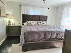 Primary bedroom with large closet to the left