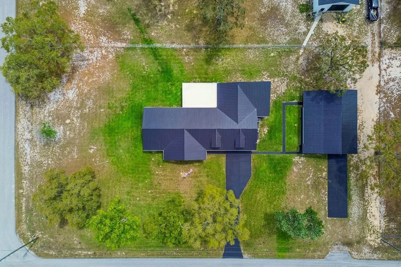 Main house and detached garage