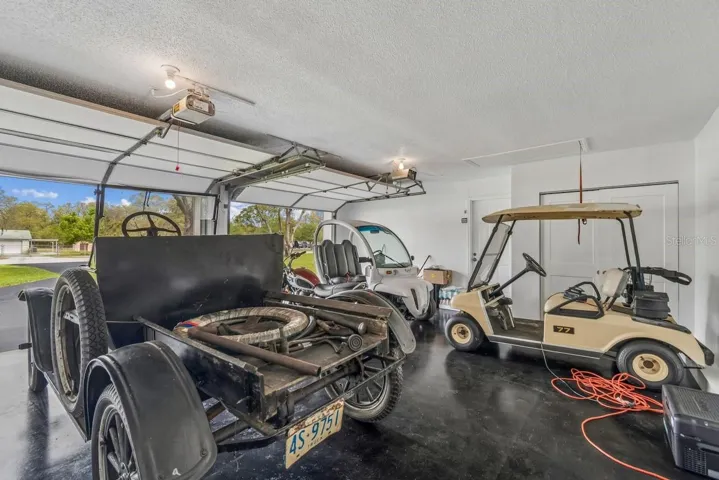 Attached 2 door garage