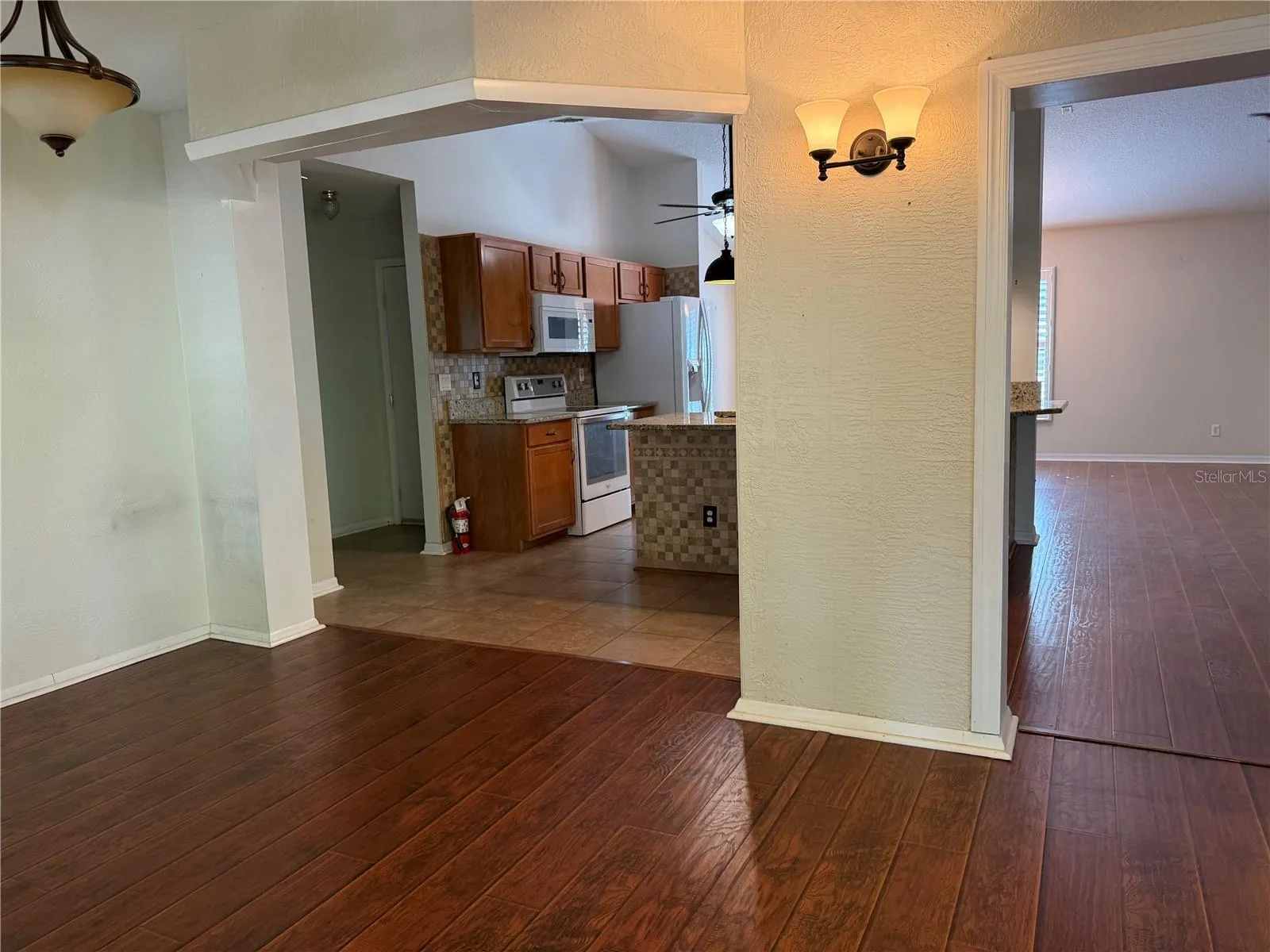 Looking towards Kitchen from backdoor