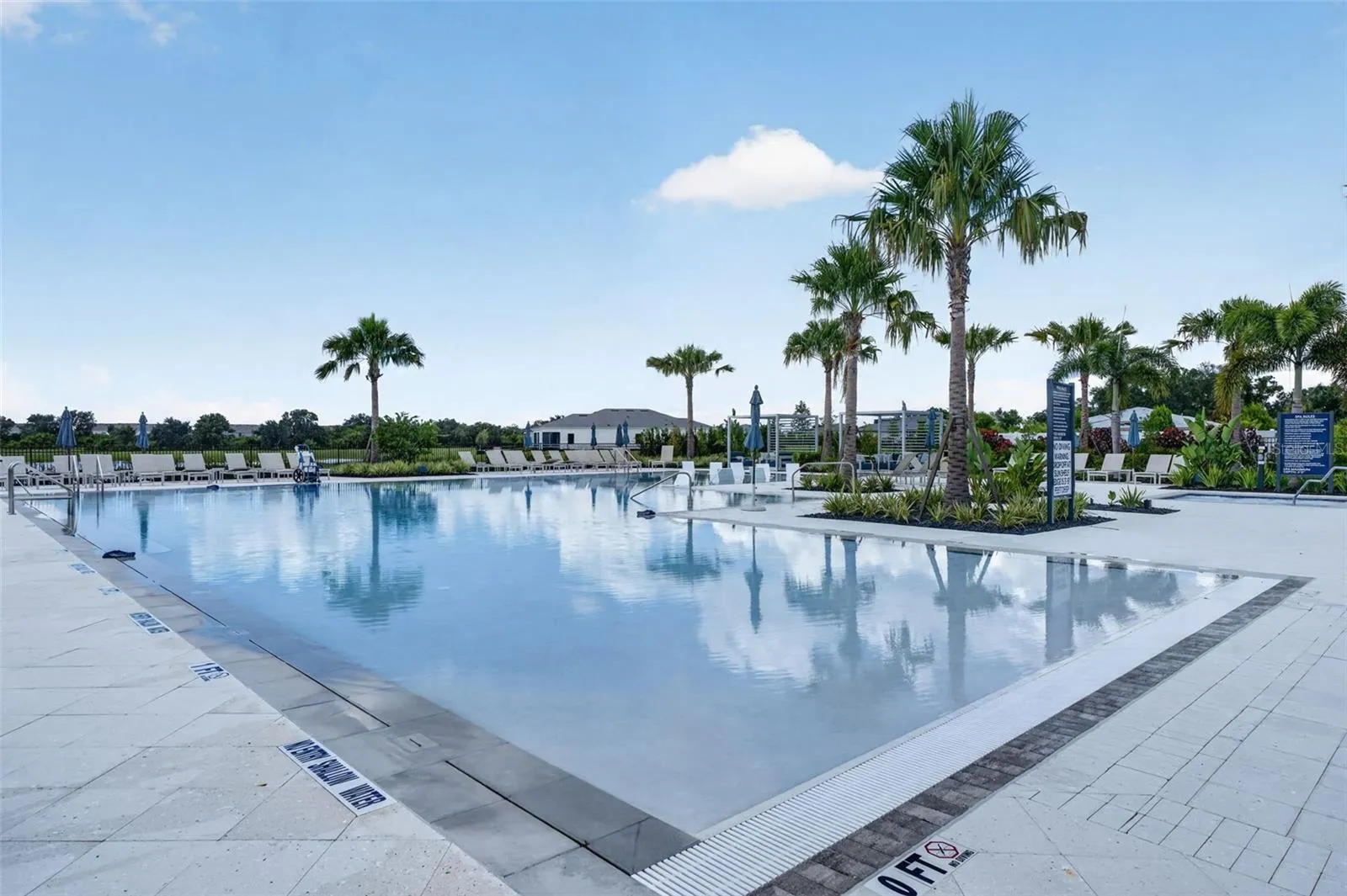 wade in pool with spa