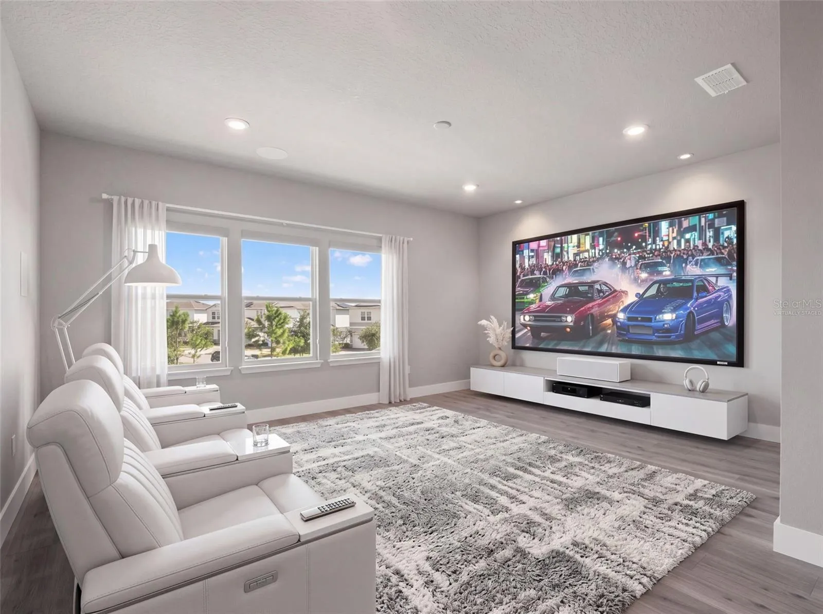 Virtually Staged Media Room