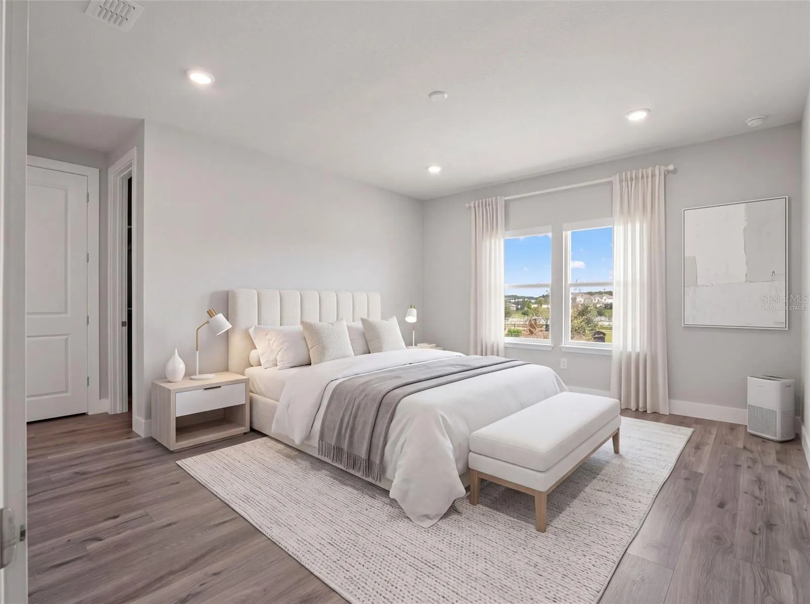 Virtually Staged Primary Suite Upstairs