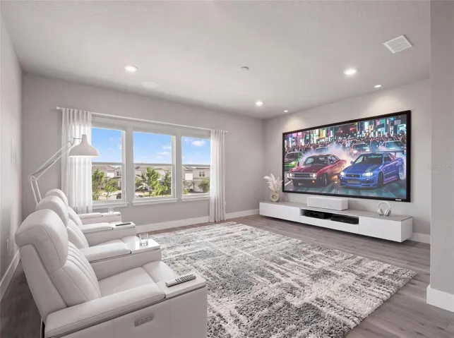 Virtually Staged Media Room