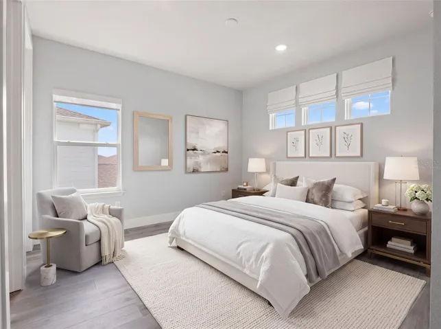 Virtually Staged Bedroom 2 Upstairs
