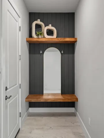 Mudroom from 3 Car Tandem Garage