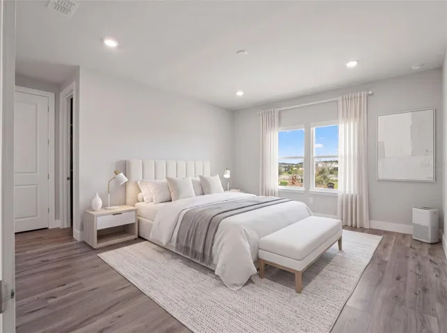Virtually Staged Primary Suite Upstairs