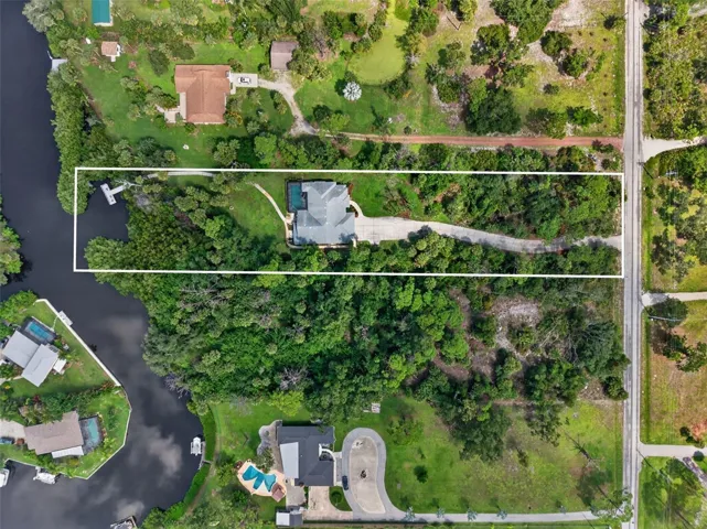 Ariel view of land