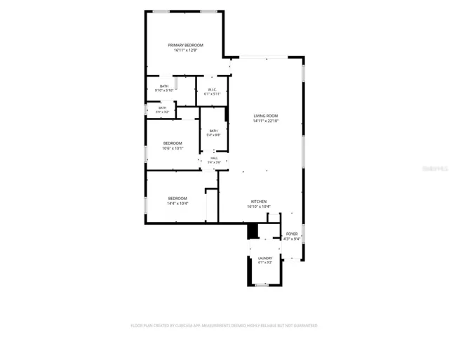 2D Floor Plan generated by professional photographer.