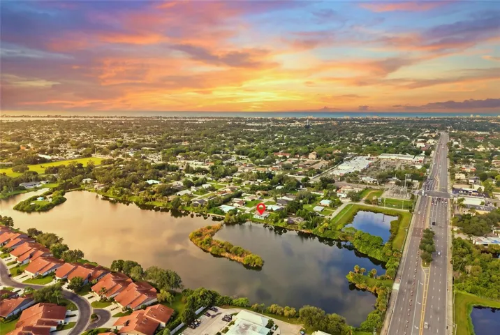 Aerial With Views of the Gulf