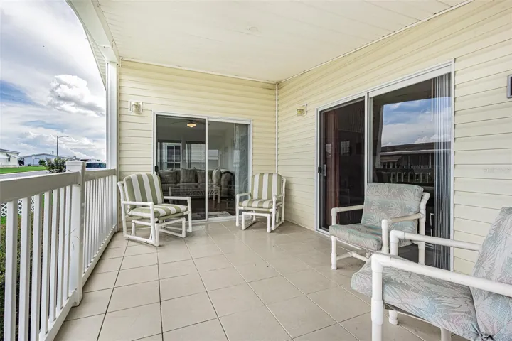 Tile Floor on the covered open patio with hilltop views