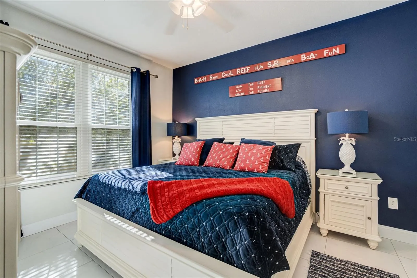 Primary bedroom with king size bed