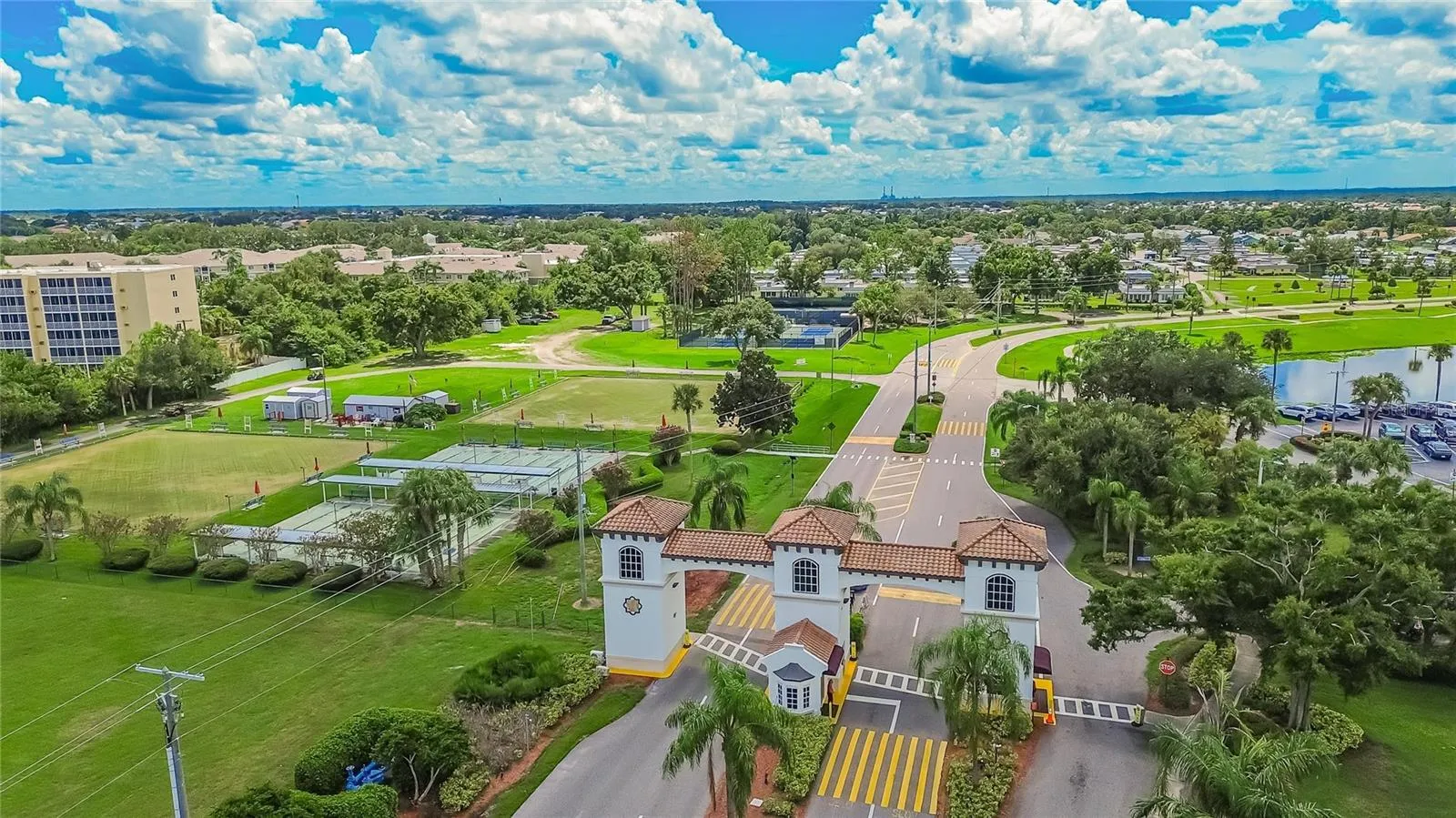 Kings Point Community Entrance Aerial View