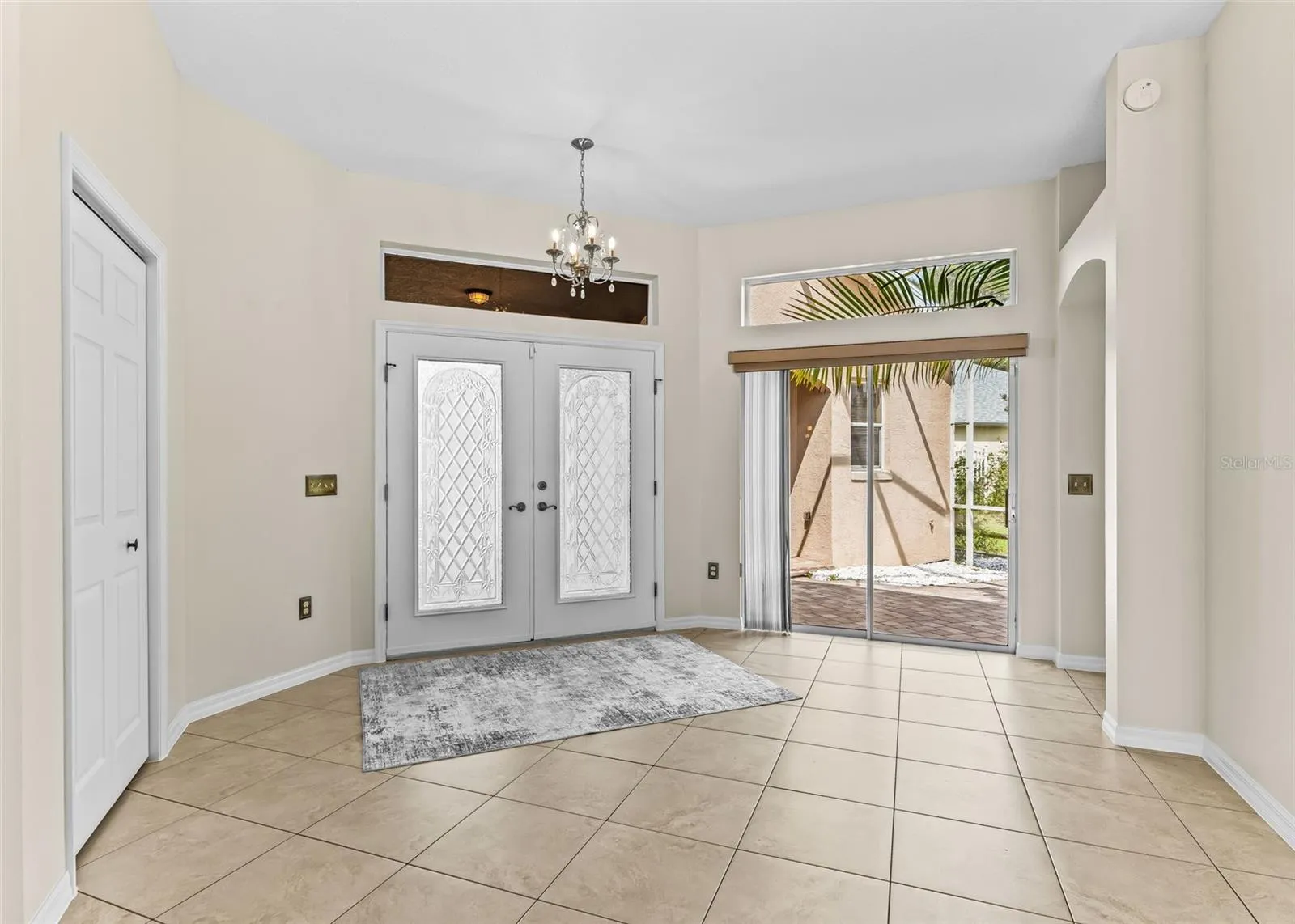 Front door from inside view