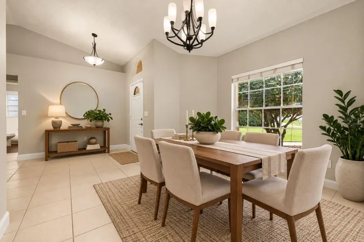 Virtually Staged Formal Dining