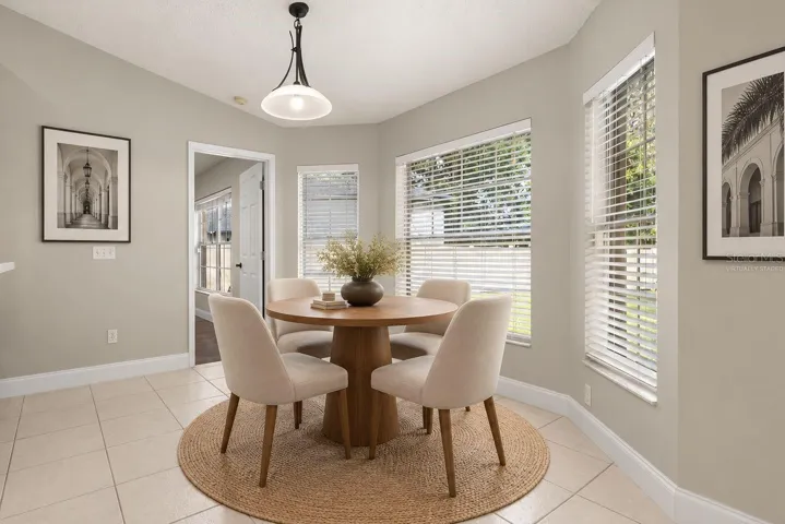 Virtually Staged Breakfast Nook