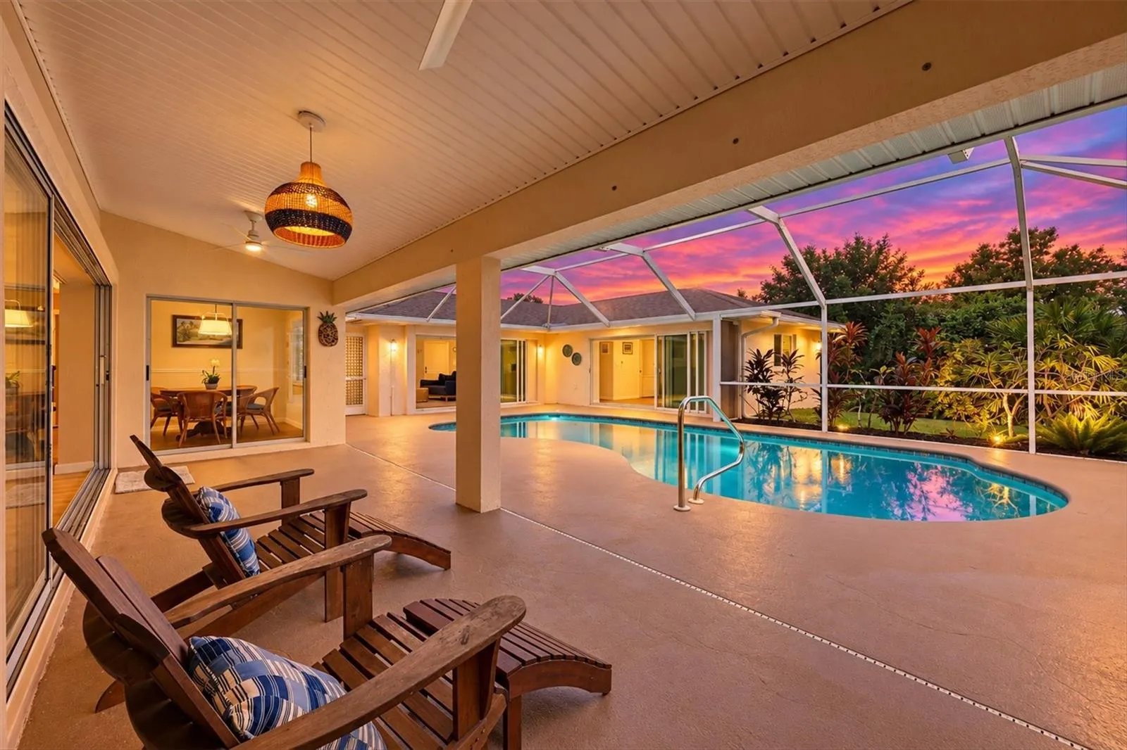 Pool courtyard