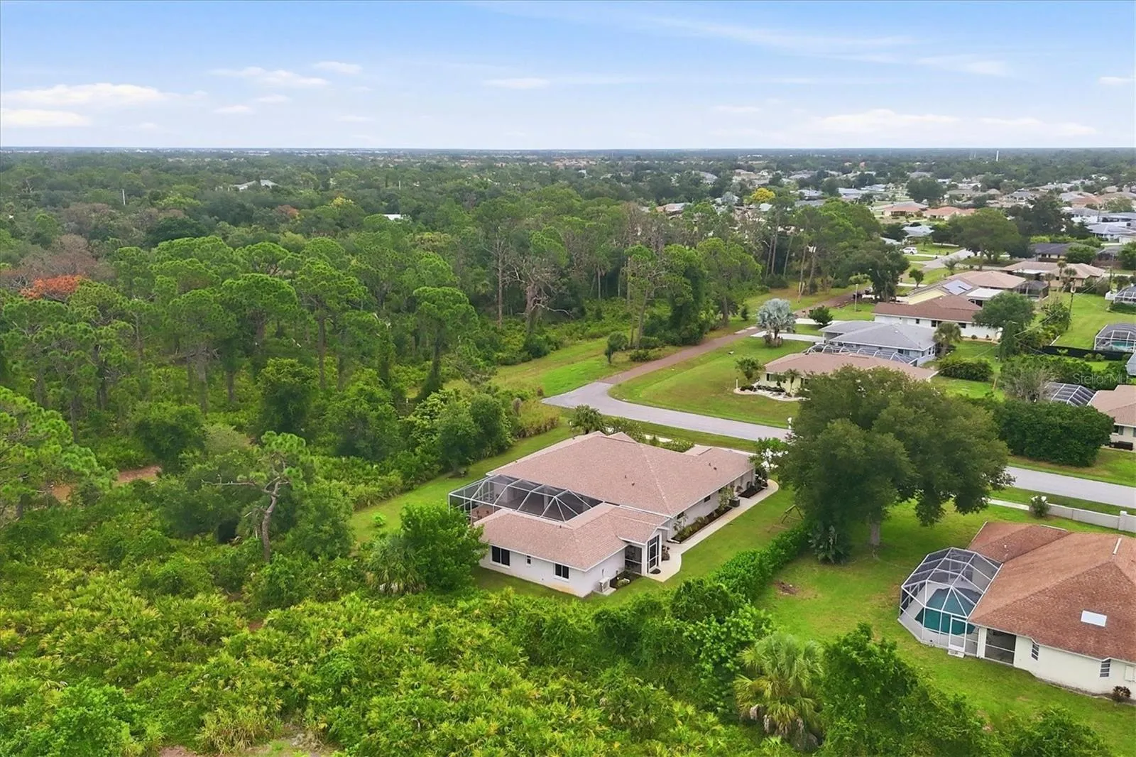 House is adjacent to Lemon Bay Park