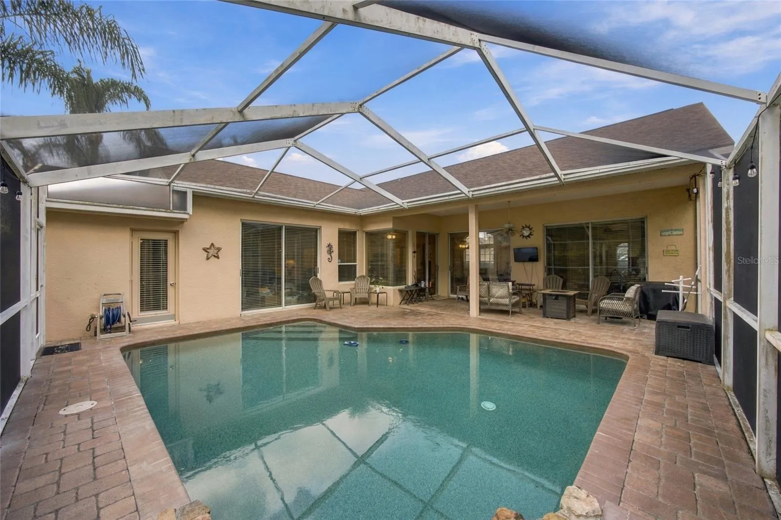 Pool with Enclosure and Covered Lanai