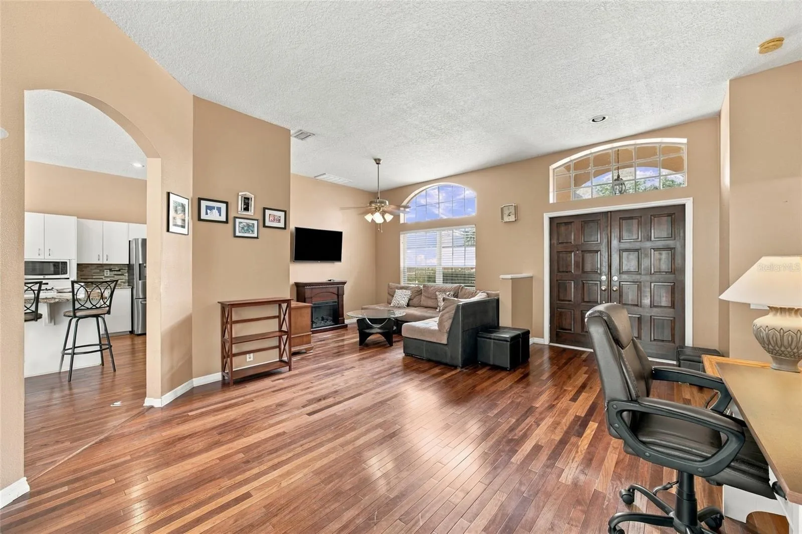 View from back slider to dining room