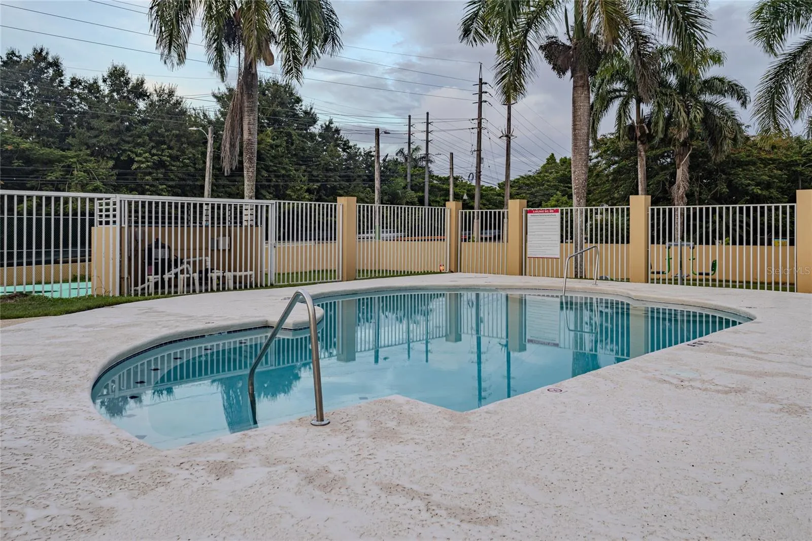 Community pool surrounded by palm trees / Piscina comunal rodeada de palmas Community pool surrounded by palm trees / Piscina comunal rodeada de palmas