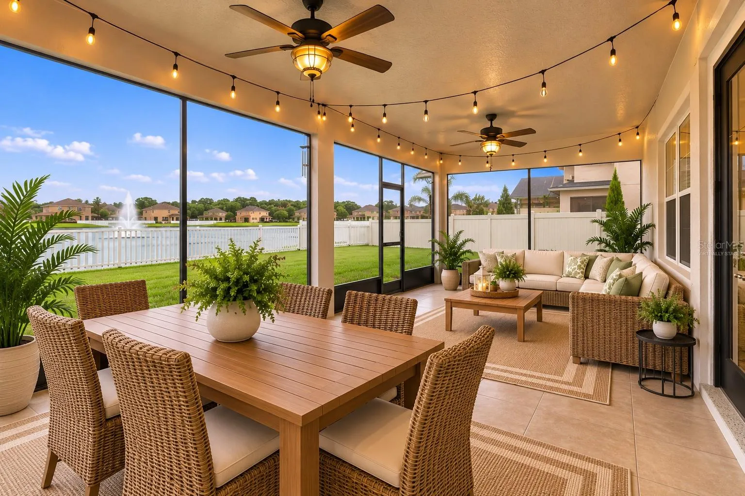 Florida room - Virtually staged