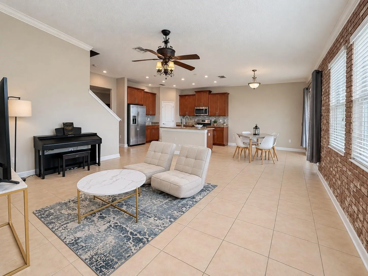 Open living space with abundant natural light and comfortable flow to the surrounding rooms.