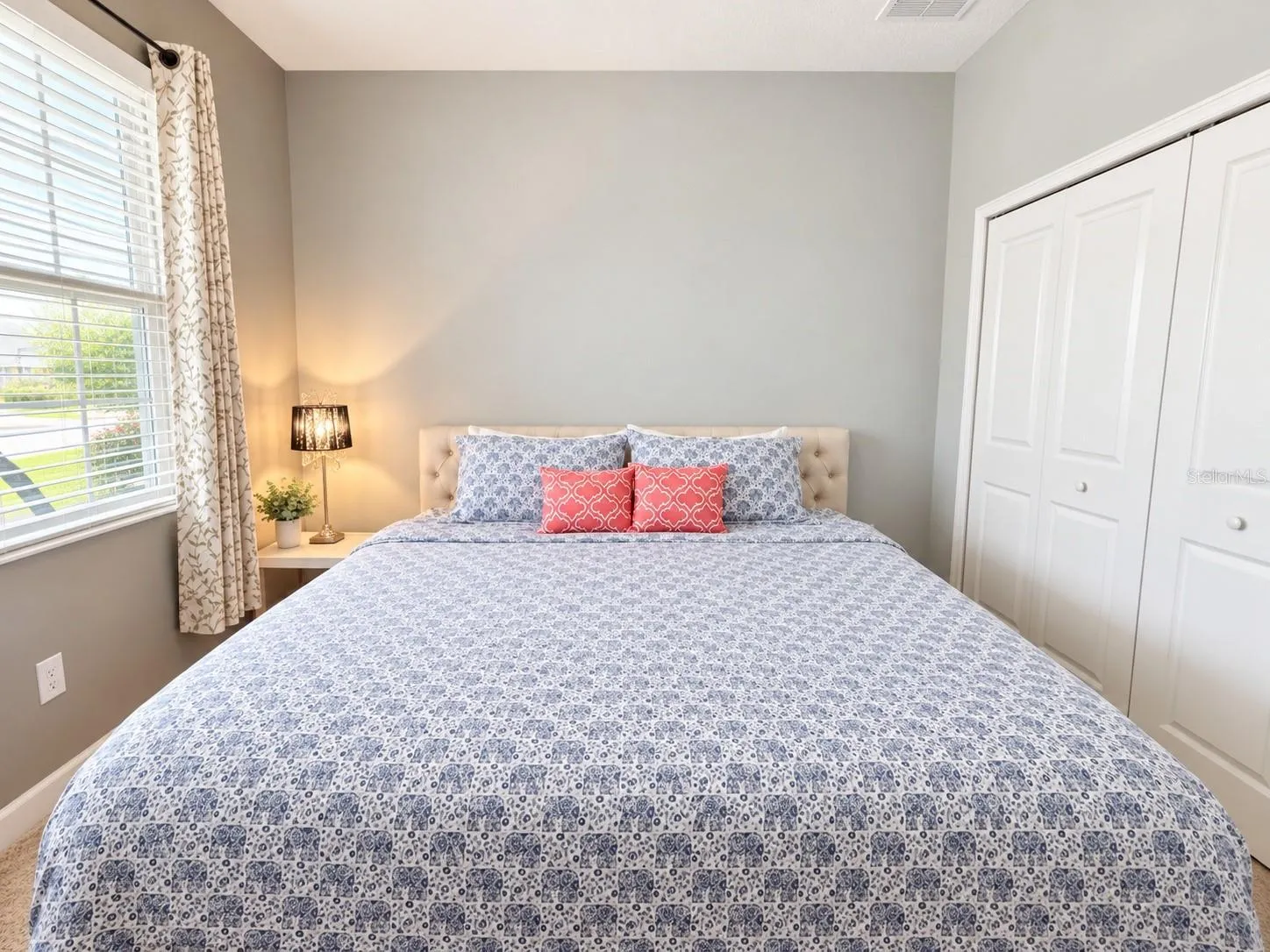 First floor bedroom is perfect for an in-law or guest space.