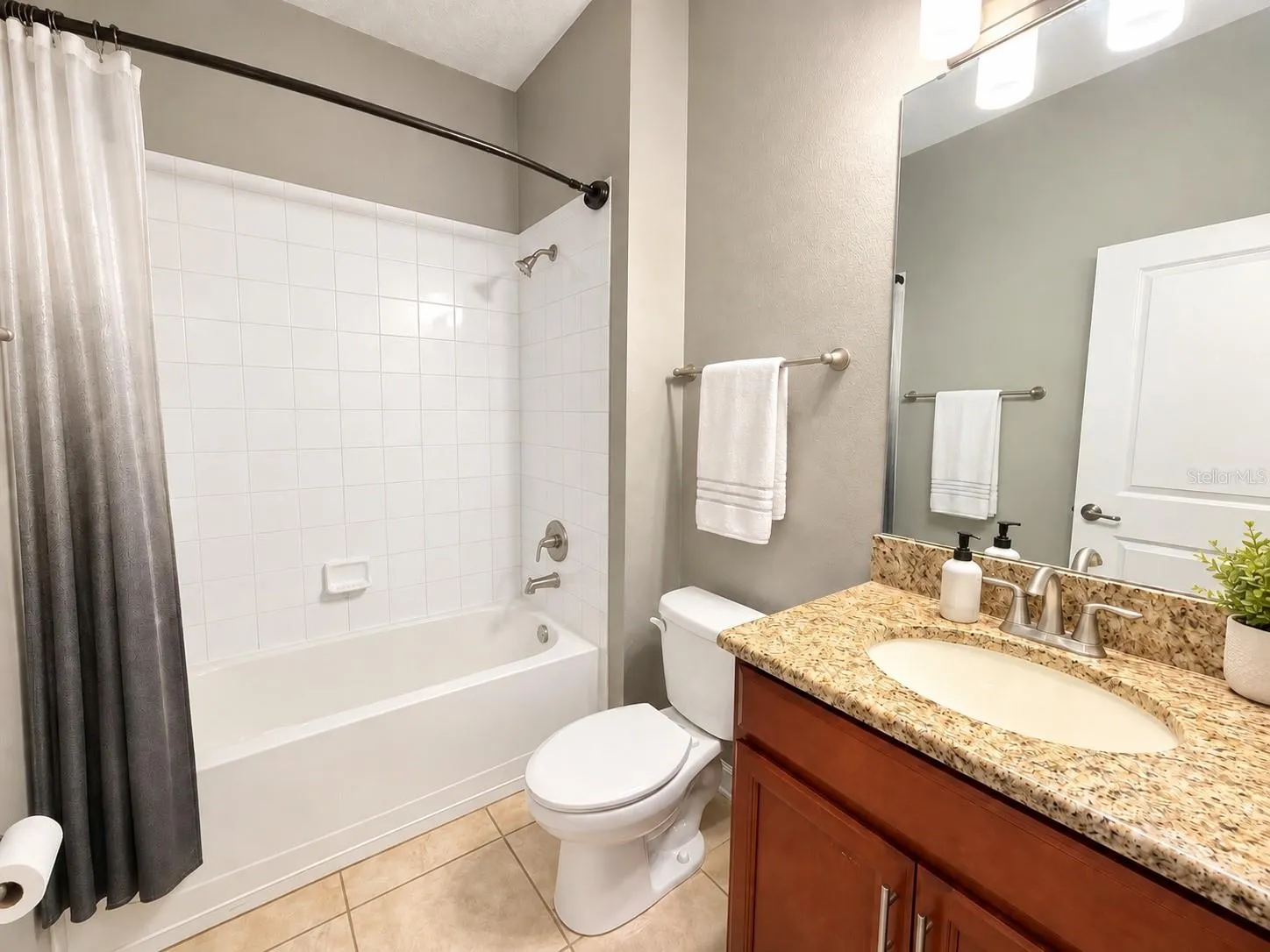 First floor full bathroom.