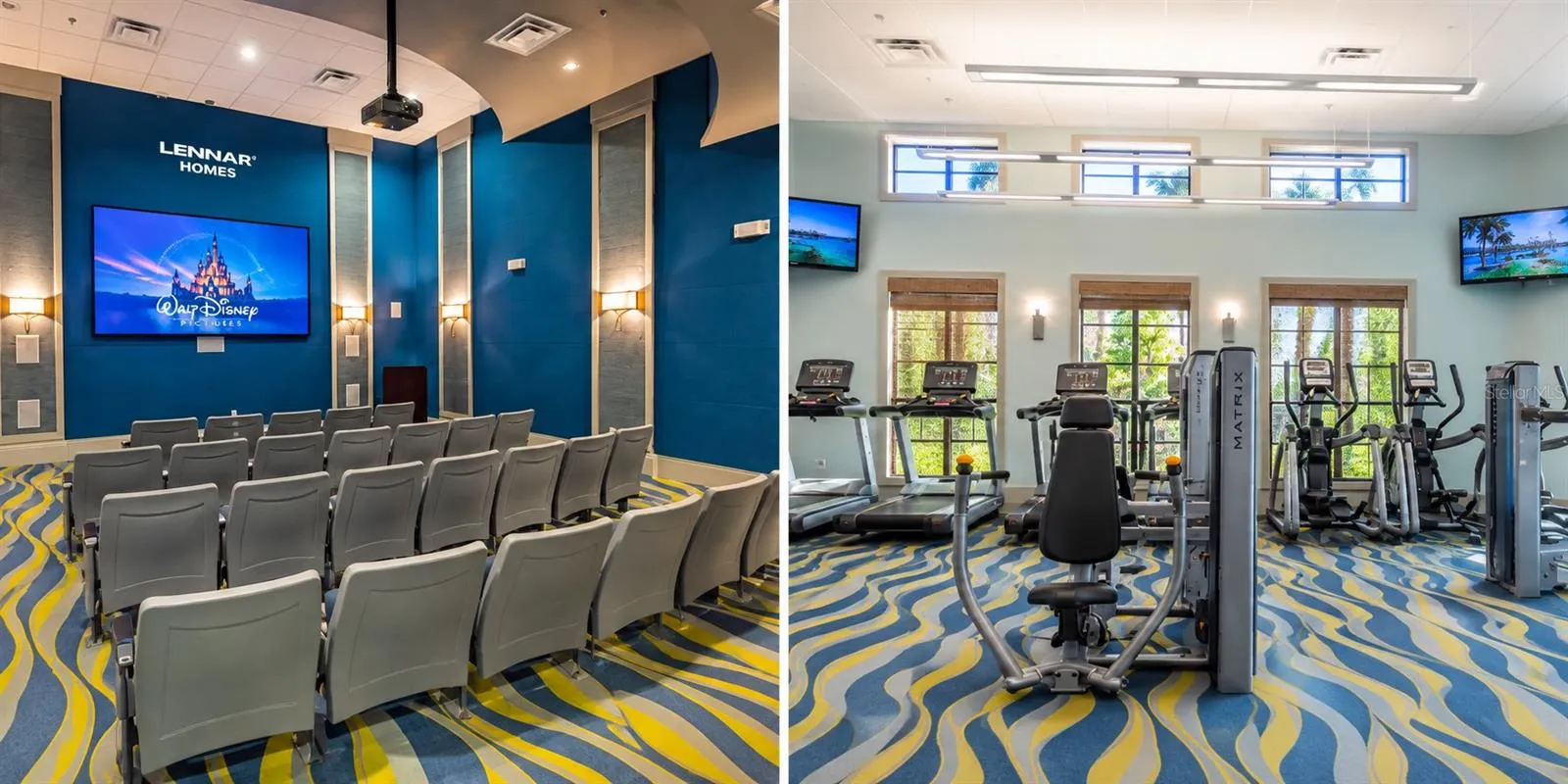 Theatre and gym access included in the HOA.