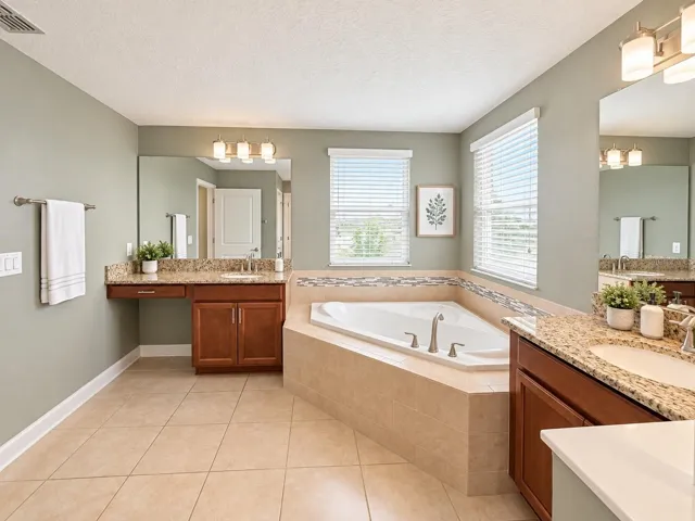 Private primary bath offering a spacious layout designed for everyday comfort.