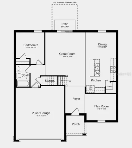 First Floor Plan - Additional Highlights Include: all appliances included, and window blinds throughout the home