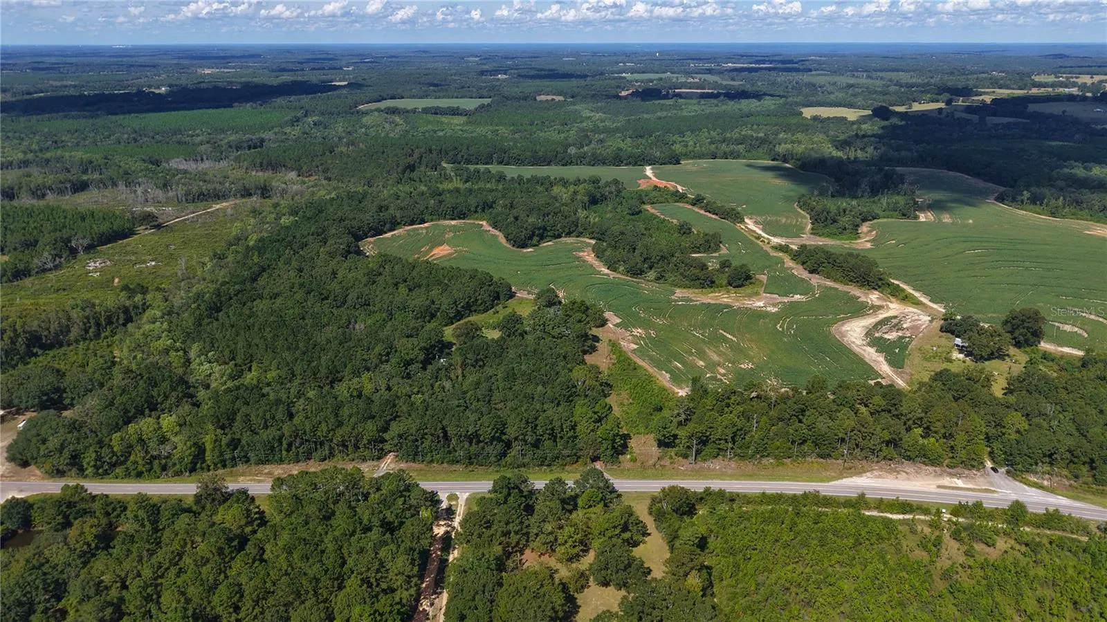 Aerial View Road Frontage