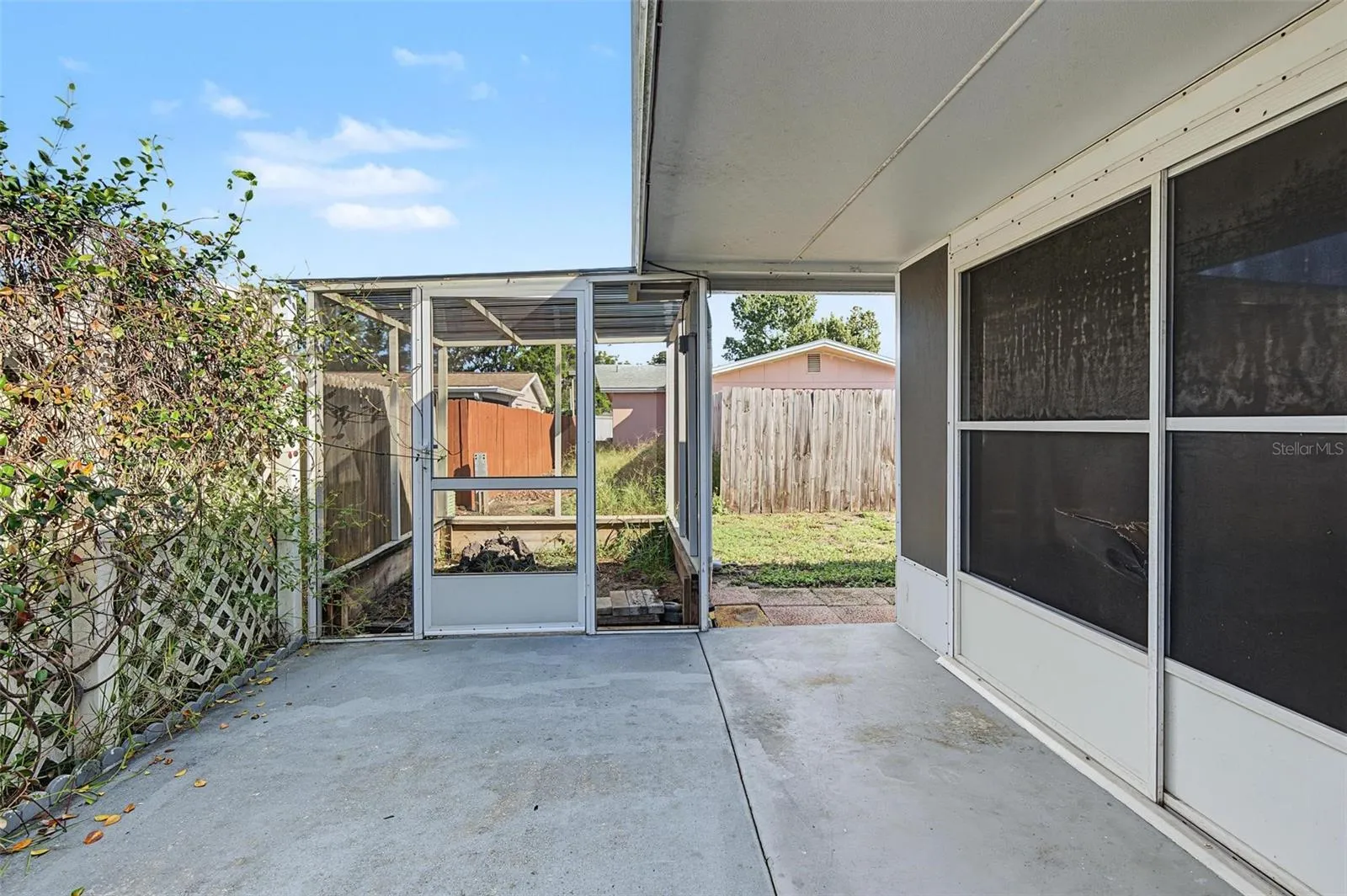 Side Patio and Workshop Area - 7805 Sue Ellen Drive