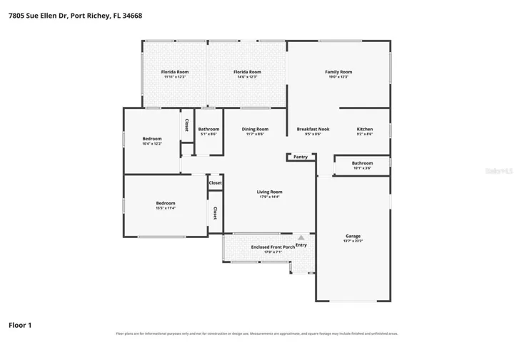 Floor Plan - 7805 Sue Ellen Drive