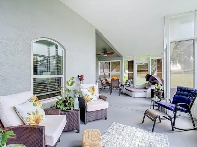 Another area of the patio / lanai. This outsie the primary bedroom's window.