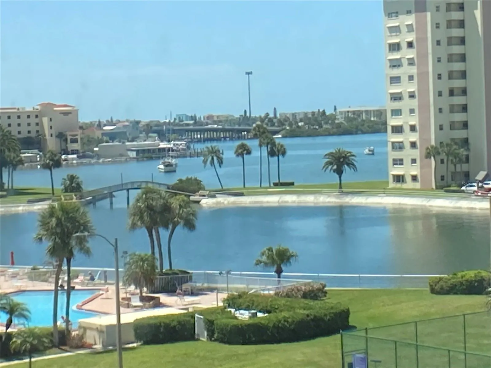 Your own lagoon to walk around or watch the dolphins and manatees who frequent this space