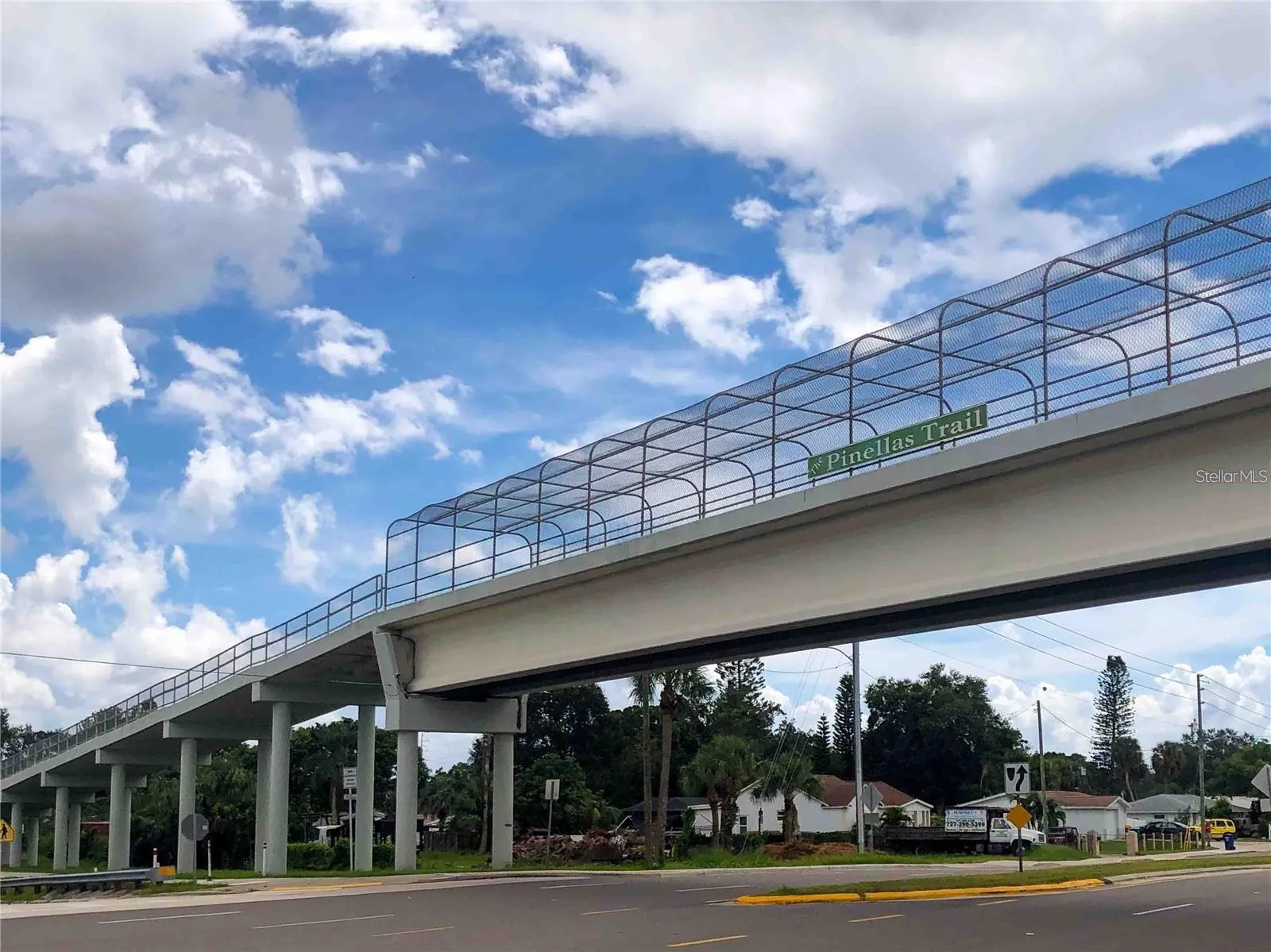 Easy access to the Pinellas Trail a 75 mile walking and biking trail that goes the entire length of Pinellas County