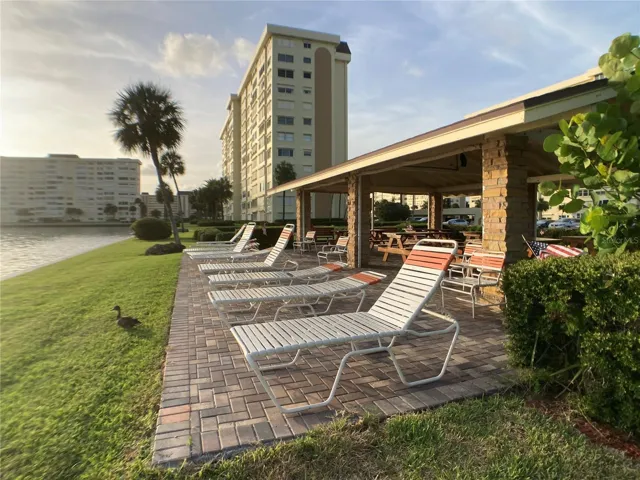 Prime sunset spot on southern edge of property by the marina