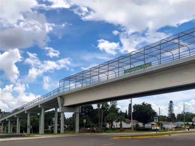Easy access to the Pinellas Trail a 75 mile walking and biking trail that goes the entire length of Pinellas County