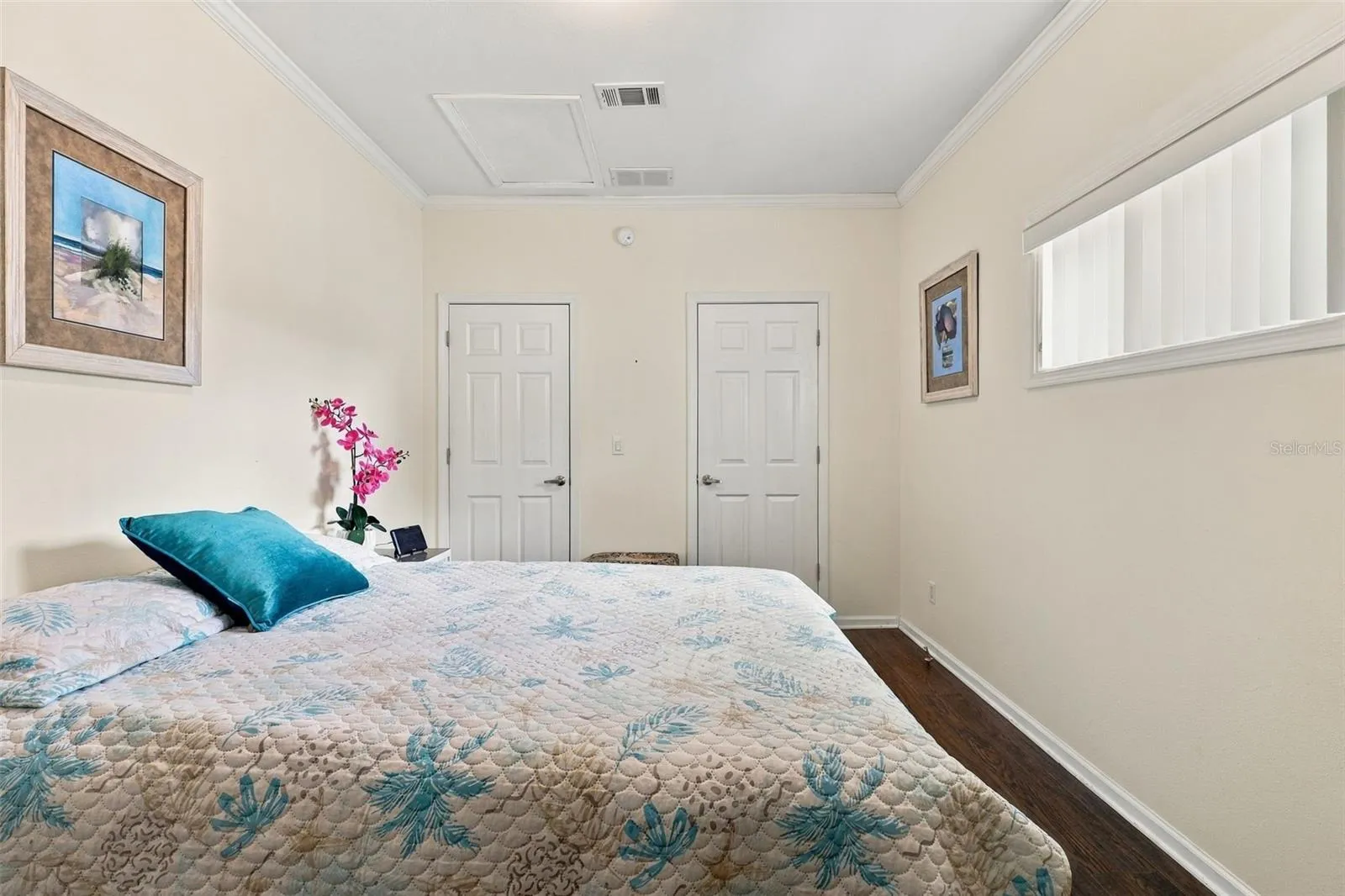 Bedroom #3 towards entrance and walk-in closet.