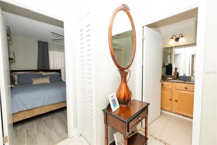 Guest bathroom entrance view