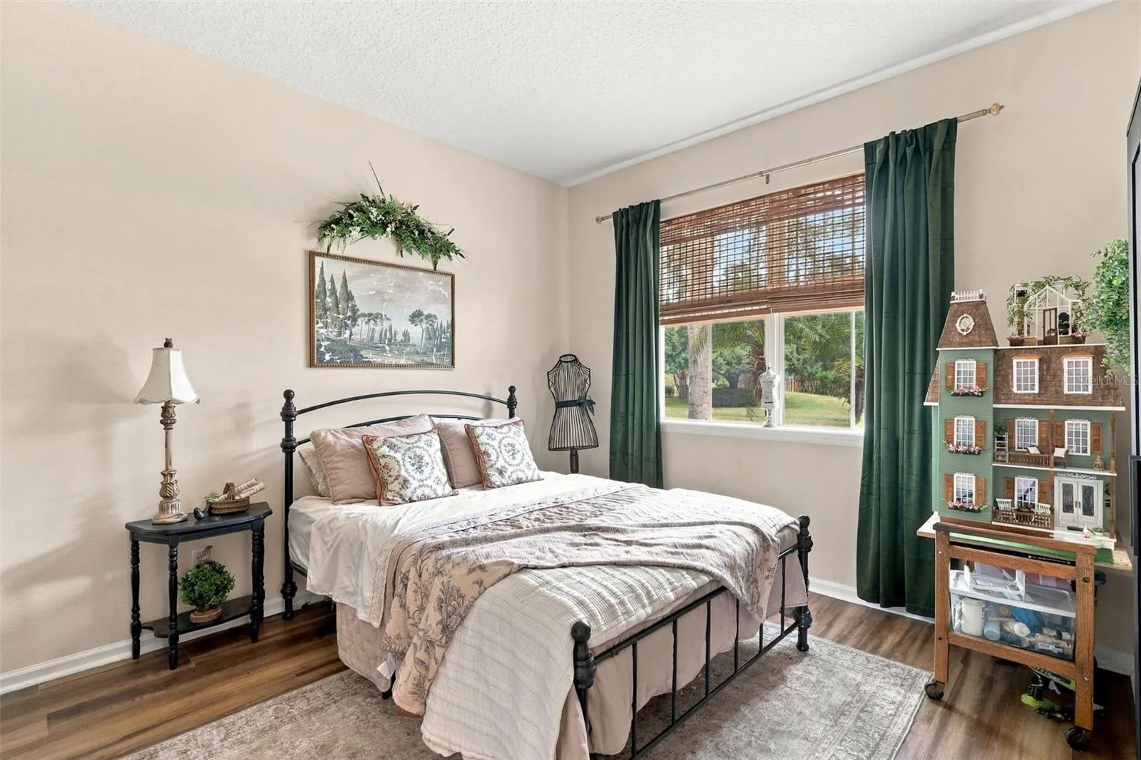 This first floor bonus room currently being used as an additional bedroom but would also work great as an office, playroom or even an additional seating area!